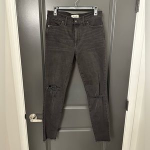 Madewell black skinny jeans - high rise